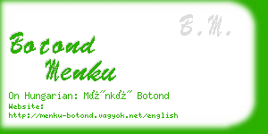 botond menku business card